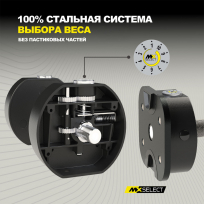 Гантели наборные MX SELECT Evo MX100 (рифленая стальная рукоять)