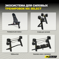 Гантели наборные MX SELECT Evo MX55 (эргономичная прорезиненная рукоять)