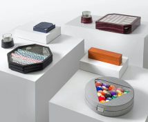 Набор для игры в шашки IMPATIA Checkers Precious Leather Collection