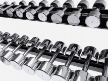 Набор хромированных гантелей TECHNOGYM Serie 10 пар (1-10 кг)