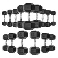 Гантели обрезиненные гексагональные OXIDE FITNESS ODB04 (от 42.5 до 50 кг)