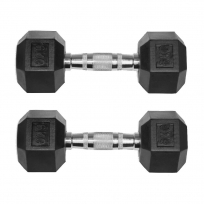Гантели обрезиненные гексагональные Oxide Fitness ODB04 (от 1 до 10 кг)
